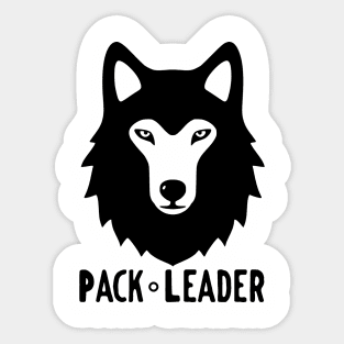 Pack Leader Wolf Sticker